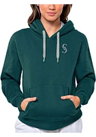 Antigua Seattle Mariners Womens Teal Victory Hooded Sweatshirt