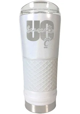 Cincinnati Bearcats 24 oz Opal Stainless Steel Tumbler - White