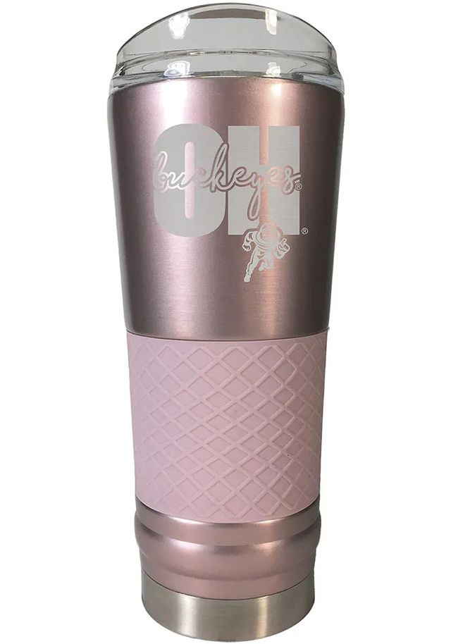 Ohio State Buckeyes 24 oz Rose Stainless Steel Tumbler - Pink