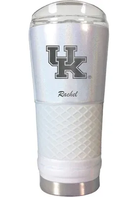 Kentucky Wildcats Personalized 24 oz Opal Stainless Steel Tumbler - White