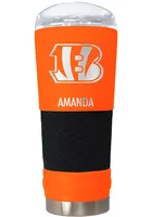 Cincinnati Bengals Personalized 24 oz Team Color Stainless Steel Tumbler - Orange