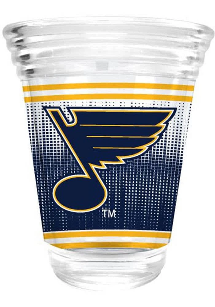 St Louis Blues 2oz Round Shot Shot Glass