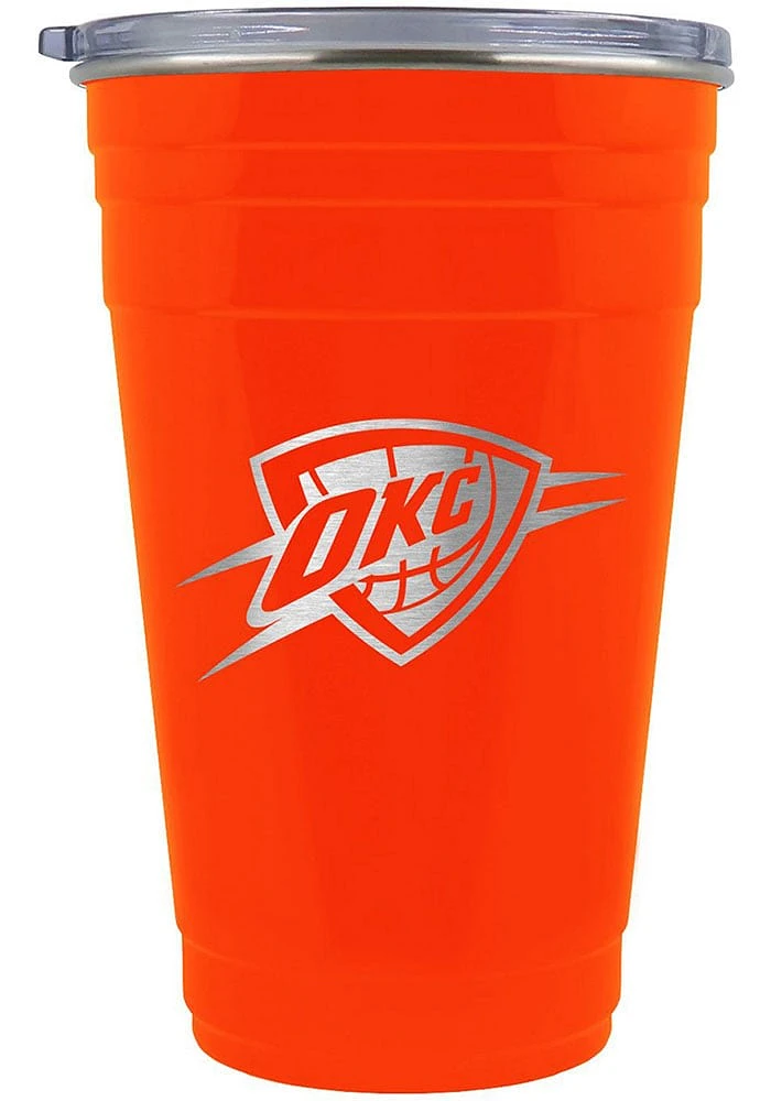 Oklahoma City Thunder 22oz Tailgate Stainless Steel Tumbler - Orange