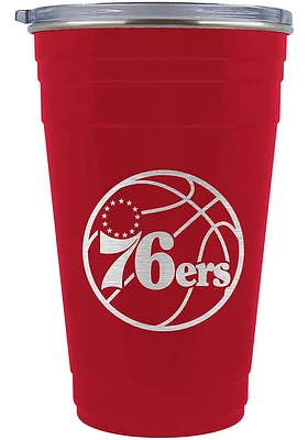 Philadelphia 76ers 22oz Tailgate Stainless Steel Tumbler - Red