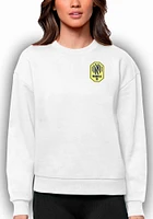 Antigua Nashville SC Womens White Victory Crew Sweatshirt