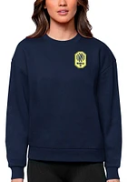Antigua Nashville SC Womens Navy Blue Victory Crew Sweatshirt