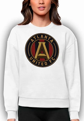 Antigua Atlanta United FC Womens Full Front Victory Crew Sweatshirt