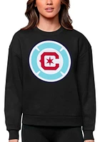 Antigua Chicago Fire Womens Full Front Victory Crew Sweatshirt