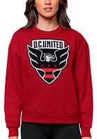 Antigua DC United Womens Full Front Victory Crew Sweatshirt