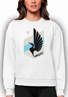 Antigua Minnesota United FC Womens Full Front Victory Crew Sweatshirt