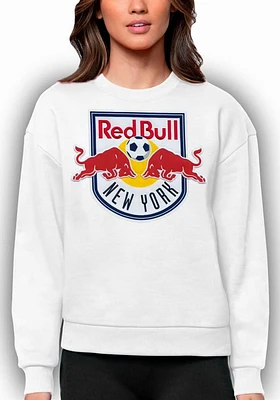 Antigua New York Red Bulls Womens Full Front Victory Crew Sweatshirt