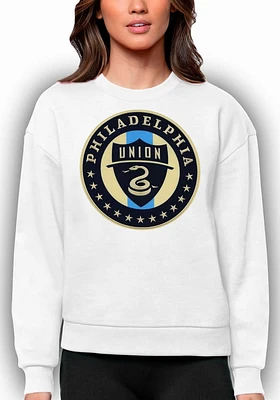 Antigua Philadelphia Union Womens Full Front Victory Crew Sweatshirt