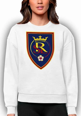 Antigua Real Salt Lake Womens Full Front Victory Crew Sweatshirt