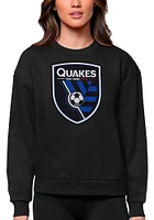Antigua San Jose Earthquakes Womens Full Front Victory Crew Sweatshirt