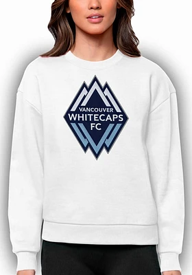 Antigua Vancouver Whitecaps FC Womens Full Front Victory Crew Sweatshirt