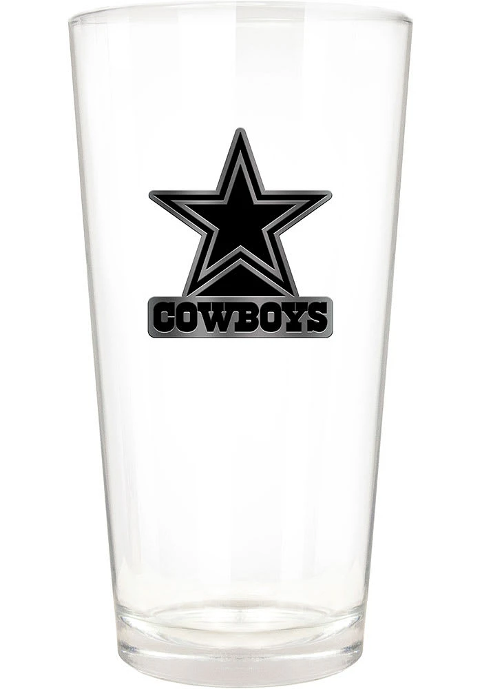 Dallas Cowboys 16oz Stealth Logo Pint Glass - Blue