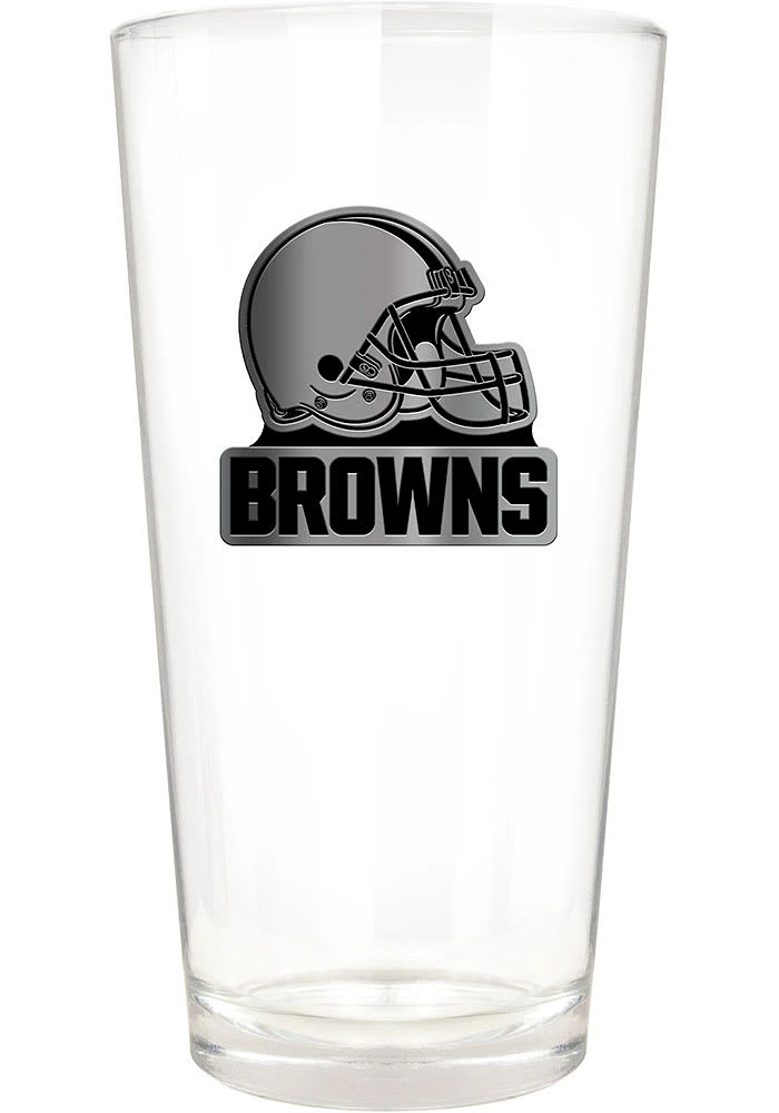 Cleveland Browns 16oz Stealth Logo Pint Glass - Brown