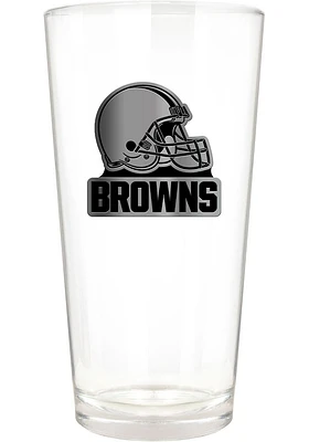 Cleveland Browns 16oz Stealth Logo Pint Glass - Brown