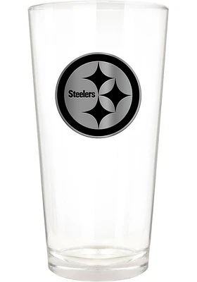 Pittsburgh Steelers 16oz Stealth Logo Pint Glass - Black
