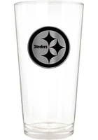 Pittsburgh Steelers 16oz Stealth Logo Pint Glass - Black