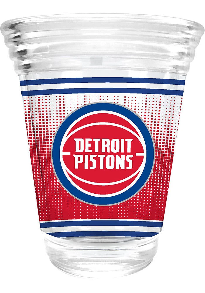 Detroit Pistons 2oz Round Shot Glass