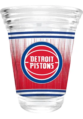 Detroit Pistons 2oz Round Shot Glass