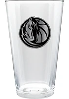 Dallas Mavericks 16oz Stealth Metal Emblem Pint Glass - Grey