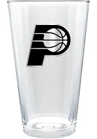Indiana Pacers 16oz Stealth Metal Emblem Pint Glass - Grey