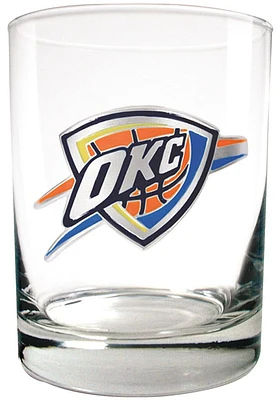 Oklahoma City Thunder 14oz Team Logo Rock Glass - Orange