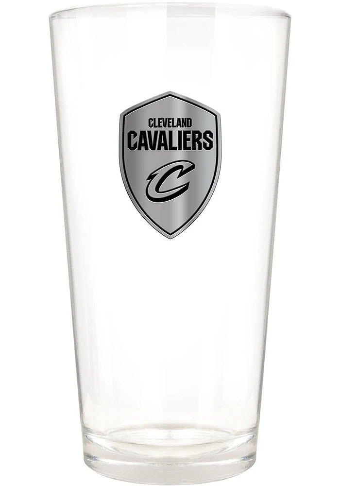 Cleveland Cavaliers 16oz Stealth Metal Emblem Pint Glass - Grey