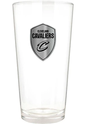 Cleveland Cavaliers 16oz Stealth Metal Emblem Pint Glass - Grey