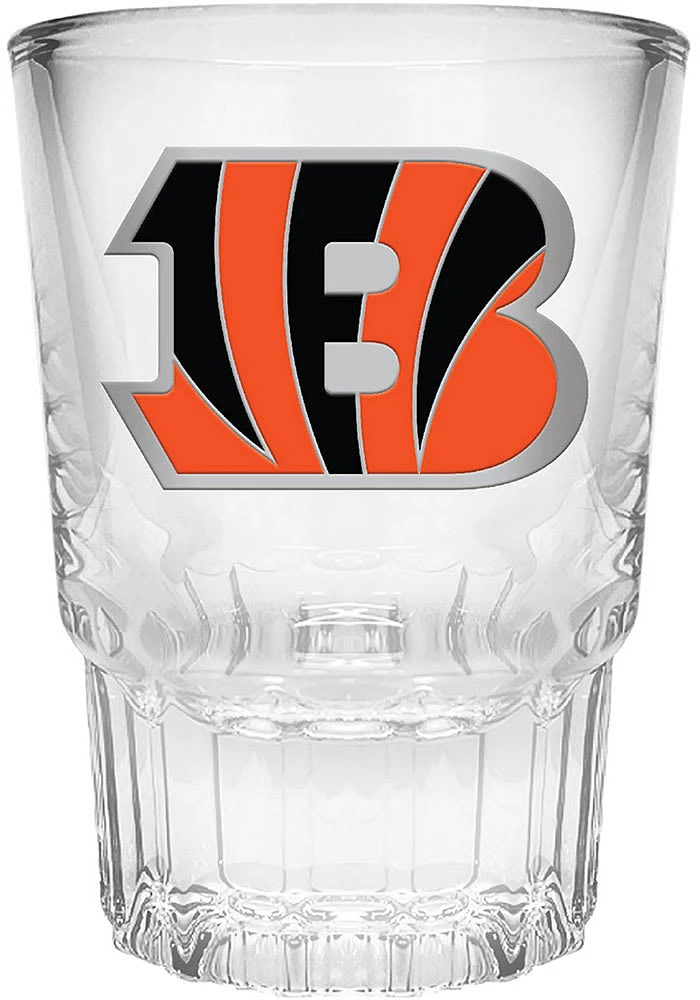 Cincinnati Bengals 2oz Metal Emblem Shot Glass