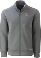 Cutter and Buck Cincinnati Bengals Mens Grey Roam Light Weight Jacket