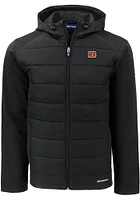 Cutter and Buck Cincinnati Bengals Mens Evoke Hood Heavyweight Jacket