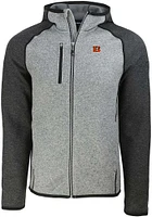 Cutter and Buck Cincinnati Bengals Mens Grey Mainsail Light Weight Jacket