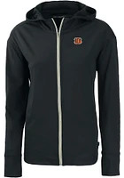 Cutter and Buck Cincinnati Bengals Womens Black Daybreak Light Weight Jacket