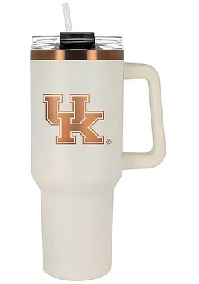 Kentucky Wildcats 40oz Cream + Copper Stainless Steel Tumbler - White