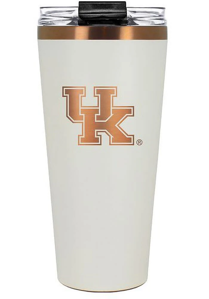 Kentucky Wildcats 32oz Cream + Copper Stainless Steel Tumbler - White