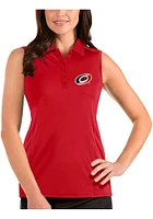Antigua Carolina Hurricanes Womens Sleeveless Tribute Polo Shirt