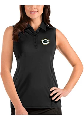 Antigua Green Bay Packers Womens Sleeveless Tribute Polo Shirt