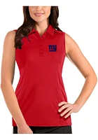 Antigua New York Giants Womens Sleeveless Tribute Polo Shirt