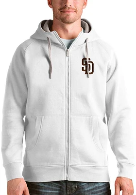 Antigua San Diego Padres Mens Victory Long Sleeve Full Zip Jacket