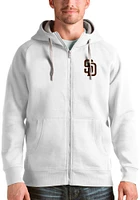 Antigua San Diego Padres Mens Victory Long Sleeve Full Zip Jacket