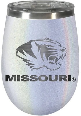 Missouri Tigers 10oz Opal Script Logo Stainless Steel Stemless