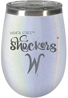 Wichita State Shockers 10oz Opal Script Logo Stainless Steel Stemless