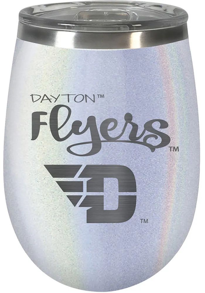 Dayton Flyers 10oz Opal Script Logo Stainless Steel Stemless