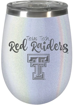 Texas Tech Red Raiders 10oz Opal Script Logo Stainless Steel Stemless - White