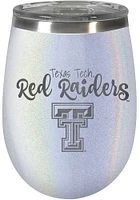 Texas Tech Red Raiders 10oz Opal Script Logo Stainless Steel Stemless - White