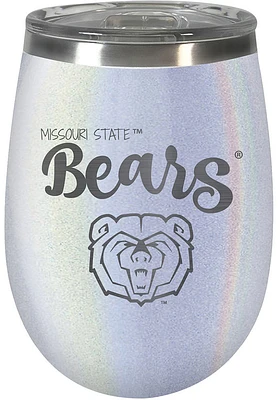 Missouri State Bears 10oz Opal Script Logo Stainless Steel Stemless