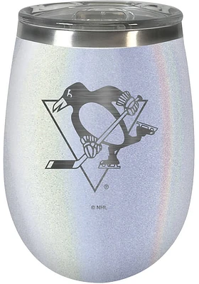 Pittsburgh Penguins 10oz Opal Script Logo Stainless Steel Stemless